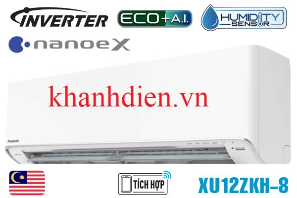 Điều hòa Panasonic inverter 1 chiều 12.000BTU XU12ZKH-8