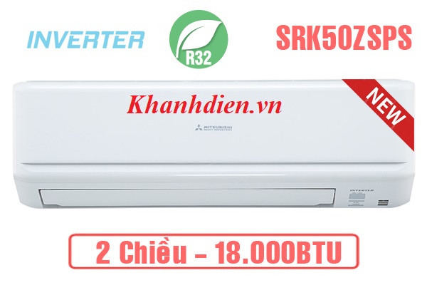 Điều hòa Mitsubishi Heavy 2 chiều 18000 BTU inverter SRK/SRC50ZSPS-W5