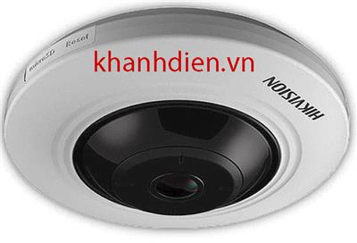 Camera IP Fisheye hồng ngoại 5.0 Megapixel HIKVISION DS-2CD2955FWD, EXIR 10m, Góc nhìn 360 độ