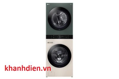 Tháp máy giặt cao cấp LG Inverter WashTower 21 Kg + sấy 16 Kg WT2116SHEG