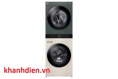 Tháp máy giặt cao cấp LG Inverter WashTower 14 Kg + Sấy 10 Kg WT1410NHEG