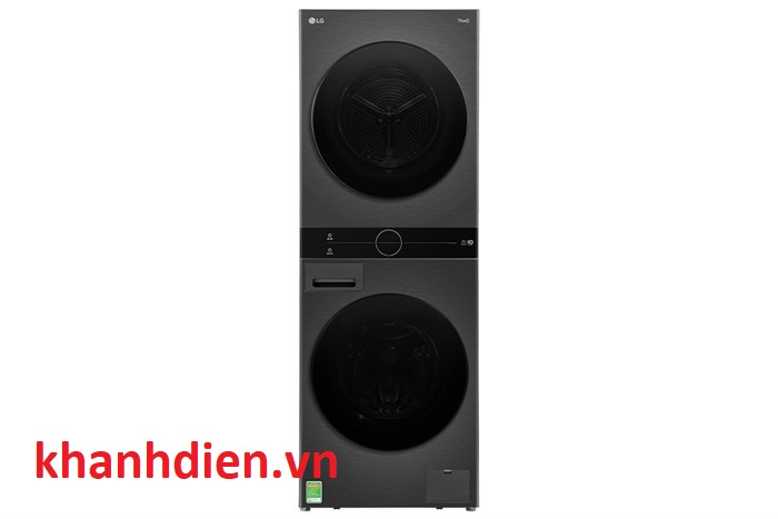 Tháp máy giặt cao cấp LG Inverter WashTower 14 Kg + sấy 10 Kg WT1410NHB